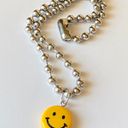 Handmade smiley funky kawaii y2k grunge style big ball chain necklace💛 Photo 1