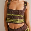 Free People FP beach Donni sweater set midi skirt green brown size medium NWOT Photo 2