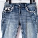 GRACE IN LA  Womens Bootcut Jeans 28 Light Wash Aztec Southwestern Embroidery Y2K Photo 4