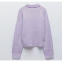 ZARA ✨ Alpaca Wool Blend Knit Sz Small Lilac Sweater✨ Photo 3