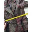 Cache  Metallic Floral Print Blazer Jacket Belted size 2 Photo 8