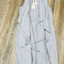 Eliane Rose NWT  Women’s Waterfall Open Front Cardigan Duster Tencel Gray Size XS Photo 5