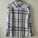 Rails  White & black Plaid Button Down Flannel Photo 4