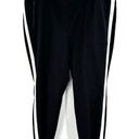 Lane Bryant  Size 26 Track Pants Black White Stripe Athleisure Activewear Comfort Photo 0