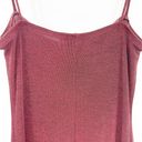 Charlotte Russe  Womens Vintage Y2K Slinky Spacedye Cowl Neck Slip Dress Burgundy Photo 7