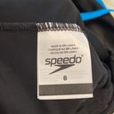 Speedo  Swimsuit size 8 BNWOT gray, black and blue color very pretty Photo 4