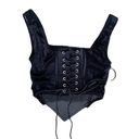 Y2K Style Black Goth Grunge Lace Up Corset 🔥 Size M Photo 2