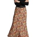 Polo  Ralph Lauren Floral Midi Bias Skirt in Fall Floral Brown 2 Womens Chiffon Photo 2