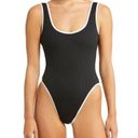 Vitamin A  Reese Reversible One-Piece Swimsuit in Black/White Size X-Small Photo 11