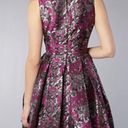 BB Dakota  Clarissa Purple Floral Print Jacquard Sleeveless Dress Sz 6 Photo 3