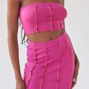 Urban Outfitters Berry/ Hot Pink Strapless Top & Skirt Set Photo 0