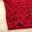 Dress Barn  Christmas tree button down top/jacket size M Holiday Party Photo 4