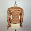 Majorelle Revolve  Brown Tailored Polka Dot Blouse Photo 4