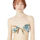 The Bikini Lab NEW Tropical bandeau bikini top, Teal, Medium Photo 2