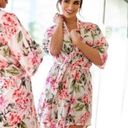 Show Me Your Mumu  Pink & White Floral Brie Garden of Blooms Robe Women’s O/S Photo 0