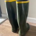 Marc Jacobs designer green and yellow trim tall rain boots 38 7 Photo 1