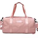 Pink Gym Bag Duffle Travel Bag Weekender Tote Photo 0