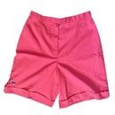 Lacoste Vintage 70s Haymaker  Salmon Pink High Waist Bermuda Shorts - Small Photo 0