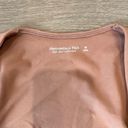 Abercrombie & Fitch  Women's Tan Square Neck Long Sleeve Body Suits Size Medium Photo 1