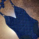 DKNY  black & blue polka dot swim - size 8 Photo 0