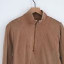 BLANK NYC  Terry 1/4 Zip Pullover Sweatshirt and Joggers Matching Set Tan XS Photo 3