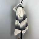 Lemlem NEW   Gray Striped Debizaza Hooded Poncho Large Photo 8