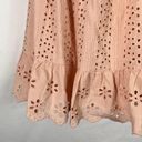 Tularosa Pastel Pink Eyelet Lace Asymmetrical One Shoulder Mini Dress Small S Photo 1