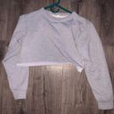 Grey cropped hoodie Size M Photo 0