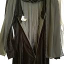 Vintage Decade Designs Black Velvet Chiffon Sash Long Photo 2