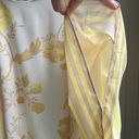 Jason Wu J  Yellow Floral Chiffon Tunic Top Spring Summer Cover Up Flowy, Size L Photo 3