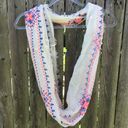 American Eagle  | Embroidered Aztec Cream Infinity Scarf NWT Photo 1