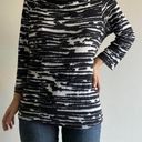 Carole Little  Black & White Printed Blouse Photo 1