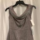 Jump Apparel Off Shoulder Metallic Mini Dress L Photo 4