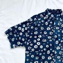 Structure ★ Vintage 90’s  Pattern Casual Button Down - Blue/White ★ Photo 6