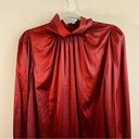 Badgley Mischka Belle  Dress Wine Red Gigi Mock Neck Long Sleeve Trapeze Sz 2 NWT Photo 2