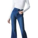 Alice + Olivia  Beautiful High Rise Bell Jeans in Love Train Size 24 Photo 5