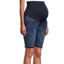 Bermuda Maternity  Medium Wash Jean Shorts Photo 0