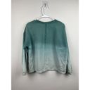 Garnet Hill  Green Classic French Terry Sweatshirt M Photo 4