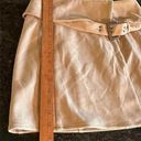 Lovers + Friends  Revolve Mini Skirt Faux Suede Belted Khaki Size Small NWOT Photo 4