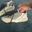 Jimmy Choo  Glitter Raine Sneakers 40 White Photo 4