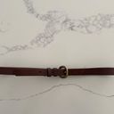 Gap Vintage  Leather Belt with Rounded Brass Buckle in Chocolate Brown Size Large Photo 3