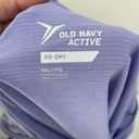 Old Navy Active Purple X-Back Workout Top Photo 2