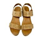 Gentle Souls  Juniper Berry Cork Wedge Platform Sandals Tan Size 6 Photo 4