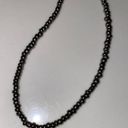 Artisan Dark Grey and Silver Choker Necklace Photo 2