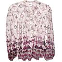 Isabel Marant NEW  Salika Printed Cotton Blouse - White S/S 23 Size 2 Photo 10