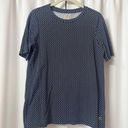 NWOT C. Wonder Blue & White Modal & Cotton Business Casual Short Sleeve T Photo 1