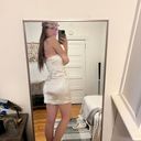 Princess Polly Champagne Satin Mini Dress Photo 1