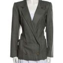 Houndstooth EMANUEL UNGARO PARIS Vintage Wool Blazer  Pointed Collar Italy 42 EUC Photo 3