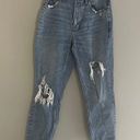 Abercrombie & Fitch  Distressed Highest Rise Mom Jeans Size 26 Size 2 Photo 0