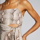 Zimmermann 💕💕 Bellitude Cutout Snake-Print Linen Midi Dress US 6 NWT Photo 4